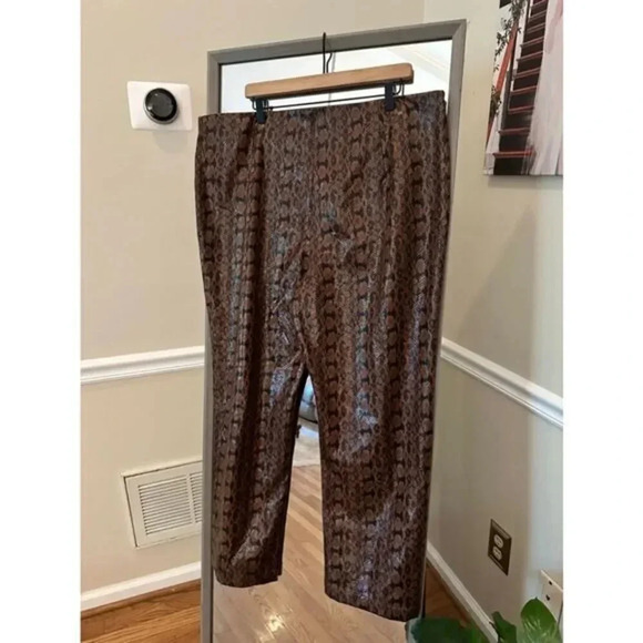 DANIELLE Bernstein Womens Animal Print Straight‎ Leg - Picture 1 of 5
